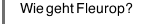 Wie geht Fleurop?